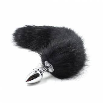 Four Plus One – Tope anal de acero inoxidable para adultos con cola de animal para disfrazarse y jugar. Envíos a Almería