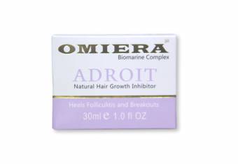 Omiera - Crema omiera adroit para después de la depilación, inhibidora de crecimiento de vello facial, corporal, en zona de bikini y piernas (30 ml) y tratamiento limpiador acdue eliminador de cic