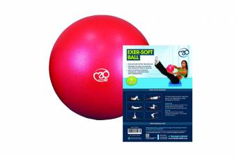 Pilates-Mad Exer-Soft - Balón de ejercicio (de 20 a 24 cm), color rojo. Envíos a Guipúzcoa