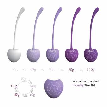 WOYOUTE Bolas Chinas de Silicona Medica Set de 5 Vibrador Mujer Suelo Pelvico Masajeador de la Salud Kegel Ejercitador. Envíos a Zaragoza