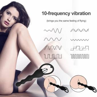Vibrador Plug Anales Perla Vibración Anal de Silicona Médica para Relajación. Envíos a Almería