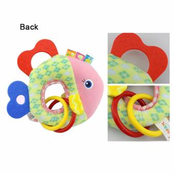 Isuper -Peluche Juguetes，Felpa Juquete con Mordedor Calmante Anillo de Goma Natural Silicona Sin-BPA para molar bebés recién nacido (pez). Envíos a Cáceres