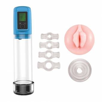 Bomba de pene de vacío, ampliación masculina eléctrica Kinpo Extender con control de rango de engranajes LCD y ajuste de presión. Envíos a Vizcaya