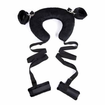 Fetish Bed Bondage Restraint Suave almohada Pun ¢ oes de tobillo Pun ¢ os de mano para parejas Love Games-negro. Envíos a Lugo