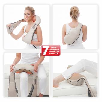 Masajeador de espalda - Masajeador de cuello - Masajeador cervical - shiatsu con calor infrarrojo - Aparato de masaje - Alivia las contracturas - Alivia las cargas musculares- fisio en casa- Donnerbe