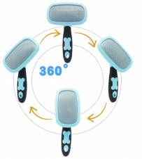 DAN Cepillo Para Gatos Y Cepillo Para Gatos, Cepillo Para Aseo De Mascotas, Herramientas De Aseo Para Arrojar, Cepillo Liso Autolimpiador Reduce Eficazmente El Vertido Hasta En Un 95%,Blue. Envíos a
