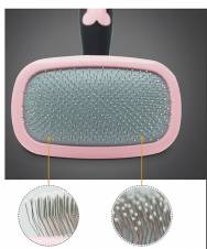 DAN Cepillo Para Gatos Y Cepillo Para Gatos, Cepillo Para Aseo De Mascotas, Herramientas De Aseo Para Arrojar, Cepillo Liso Autolimpiador Reduce Eficazmente El Vertido Hasta En Un 95%,Pink. Envíos a
