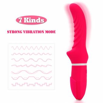 CKSOHOT® Masajeador de Silicona Medicinal con un Brush y 7 Frecuencias, Impermeable y Carga por USB. Envíos a Salamanca