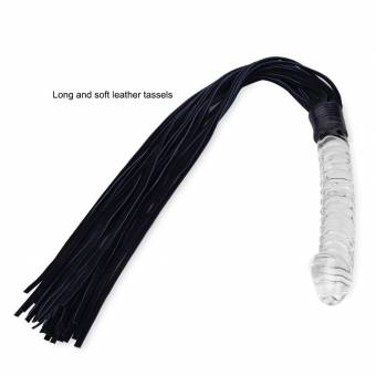 VOVOV Fetish Leather Whip with Glass Dildo. Envíos a León