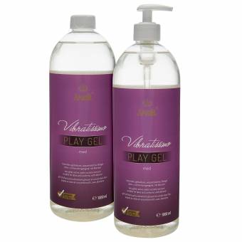 1000ml Lubricante médico PlayGel med de VIBRATISSIMO con base de agua y efecto duradero, dermatológicamente testado (med, 1000ml). Envíos a Burgos