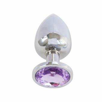 Freebily Plug Anal de Acero Inoxidable Tapón Anal con Diamante de Imitación Varios Colores Talla S M L Morado M. Envíos a Burgos