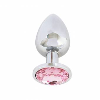iEFiEL Plug Anal para Hombre Mujer Tapón Anal de Acero Inoxidable con Diamante Artificial Confortable 3 Colores 3 Tallas Confortable Rosa S. Envíos a Almería