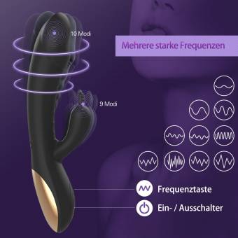 Vibrador Sexual de Silicona para Mujer, METALBAY Masajeador Punto G 10 Velocidades Calentamiento Inteligente con Dos Motores USB Cargable Juguetes Eróticos. Envíos a Huelva