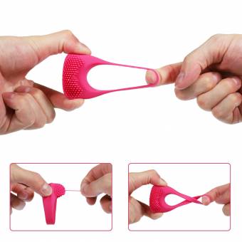 Anillo Vibrador, Estimulador de Lados Clororal y Clitoral, Juguetes Sexuales Para Prolongar Placer Sexual, Material de Silicona Ultra Suave, Impermeable, 3 Pilas de Botón Incluidas. Envíos a C&aacu