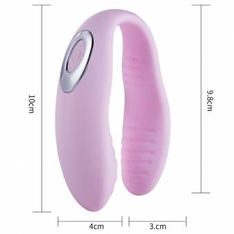 LJFG Vibrador de las parejas recargables del USB, vibrador impermeable de 10 velocidades para el Massager del vibrador de los juguetes del sexo de las mujeres (Rosa). Envíos a Teruel