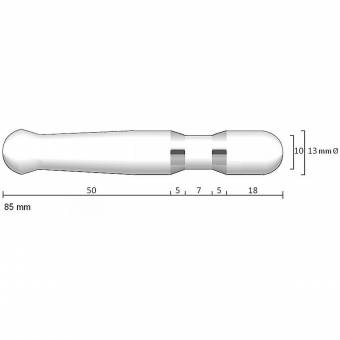 Sonda anal electroestimulación STIMPRO 6 - Para electroestimuladores TENS EMS conexión clavija 2mm -Electroestimulación rectal - Calidad axion. Envíos a Asturias