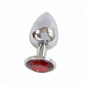 Freebily Plug Anal de Acero Inoxidable Tapón Anal con Diamante de Imitación Varios Colores Talla S M L Rojo L. Envíos a Girona