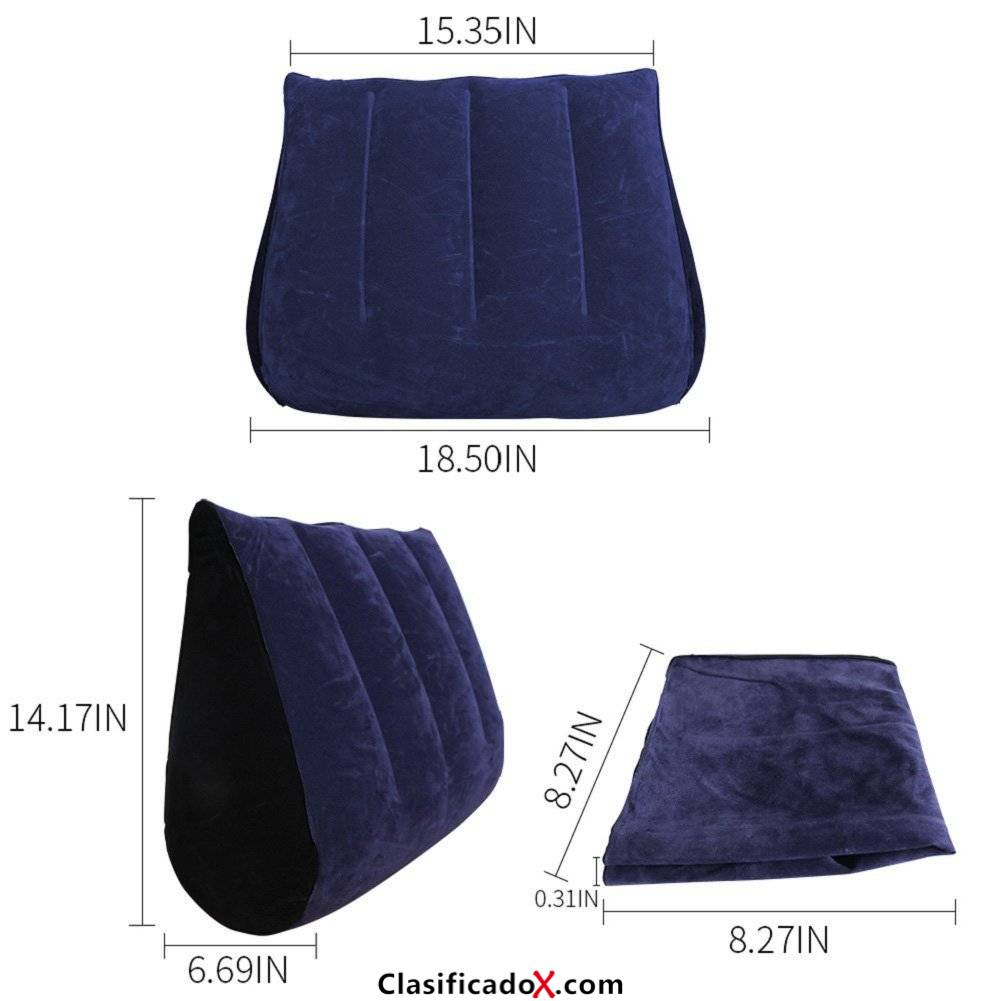 dulexo Sexual cojín almuhada inchable Cojines Sofas Inflable Triangle cojin hinchable Sofá Plegable sin Agujero de Viaje Juguetes Sexuales Para Parejas. Envíos a Las Palmas