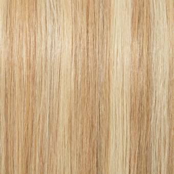 Extensiones de Cabello Natural Clip - Pelo Humano 100% Remy - Doble Weft - 8 Piezas 18 Clips(#18/613 Ash blonde/Blanqueador rubio 35cm-120g). Envíos a Navarra