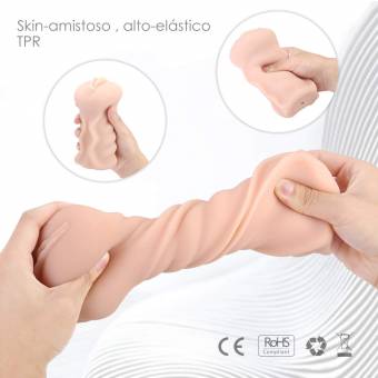 Masajeador - Realístita, silicona médica, Fácil de Lavar, 16.5cm*9.4cm Louviva. Envíos a Granada
