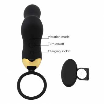 HONGREN Masculino Próstata Vibración Masajeador G-Punto Posterior Cámara Masturbación Dispositivo. Envíos a Teruel