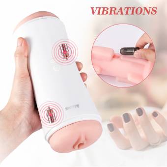 FONDLOVE Masturbádor Hombre Automatico 2 en 1 Masturbación Masculina Realista con Vendosa Flexible, Juguetes E-róticos para Hombre. Envíos a Cádiz