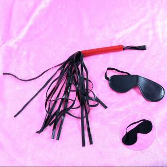 Juego de Accesorios BDSM, URLOVE® Kit de Accesorios Bondage con 8 Piezas Diferentes Mordaza, Grilletes, Fusta, Pinzas para Pezones, etc. (Color negro y rojo). Envíos a Cuenca