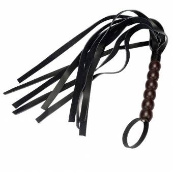VOVOV Suede Genuine Leather Hand Floggers for Sex Whips Couples Role Play Kit (Black). Envíos a Salamanca