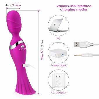 ASTER Vi-brador Silicona 23.5cm para relajar todo el cuerpo. Envíos a Asturias