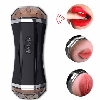 Masturbador Masculina,3D Vagina Realista Y Masturbador De Boca Con10 Vibradora Chupando Juguetes Sexuales USB Recargable. Envíos a Córdoba