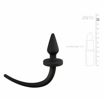 EasyToys Fetish Collection - Tapón de cola de perro - 26 cm - Hecho de silicona suave - Dogtail plug - Para Petplay. Envíos a Jaén