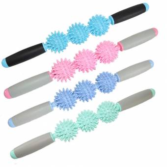 Crewell - Rodillo de Masaje para Yoga, depilación, depilación, depilación, para Gimnasio, Deportes, Fitness, Cuidado Corporal Completo, Herramienta de relajación, Light Purple. Envíos a Melilla