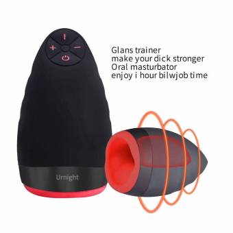 Dulexo Masturbador Multifuncional 3-en-1, vibrador para sexo oral con canal ejercitador de glande, función de calentamiento 6 modos juguete sexual para masturbación masculina. Envíos a Navarra