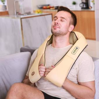 Naipo Masajeador de Cuello y Hombros Shiatsu Masajeador Cervical con Intensidad Regulable y Función de Calor para Aliviar Tensión y Dolores. Envíos a Guipúzcoa
