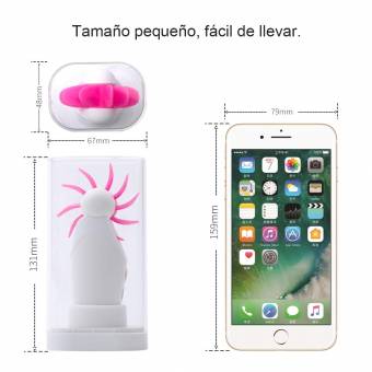 Tortura de pezón Función de rotación de estimulación del clítoris Pausa lamiendo sonido súper silencioso Modo portátil de siete rotaciones conveniente recargable de tipo USB. Envíos a Almer&i