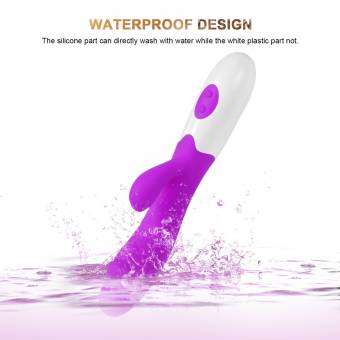 Philotoys 8608684256809 Vibración Dual Impermeable de Manos de Silicona de 30 Frecuencias Masajeador (Morado), 0, Medio. Envíos a Zamora