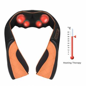 Triducna Masajeador Inalámbrico de Espalda con Calor, Shiatsu Masajeador de Cuello y Hombros con Batería Recargable & Tejido Profundo y Amasamiento 3D Uso en Viajes Hogar y Oficina para Todo el Cue