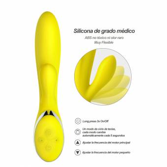 Vibrador Amarillo,Masajeador para Relajación de Su Cuerpo. Envíos a Cáceres