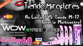 SEXSHOP DEL PERU 69 CLITORALES  MASTURBADORES  REAL