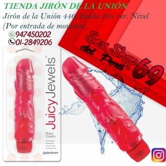 Vibrador Tipo Jelly Rojo