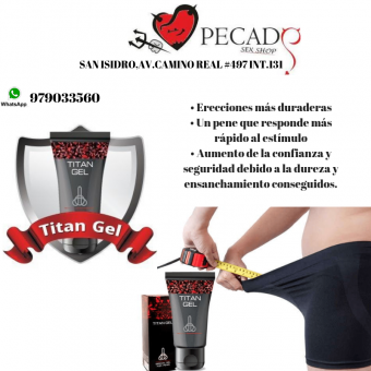 titan gel desarrollador masculino resultados inmediatos sexshop pecados cel:979033560