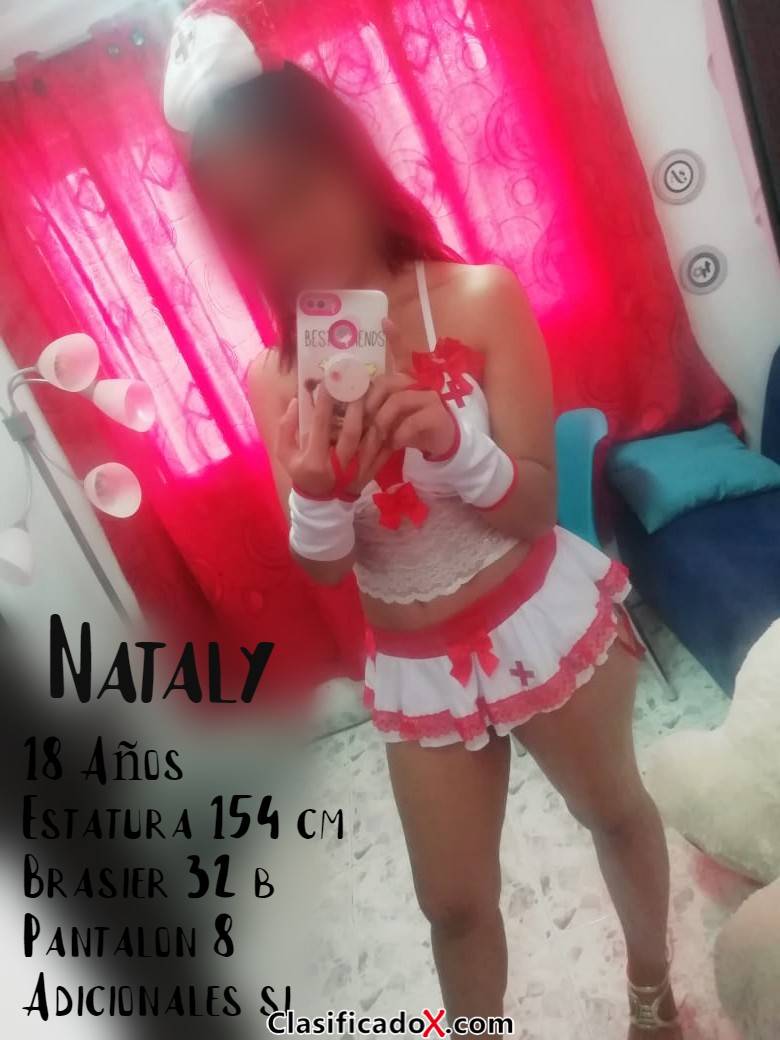 NATALY 18 años Soy muy bella en todos los aspectos te doy un trato excelente y unas caricias como tu te las mereces tengo todo belleza erotismo y much