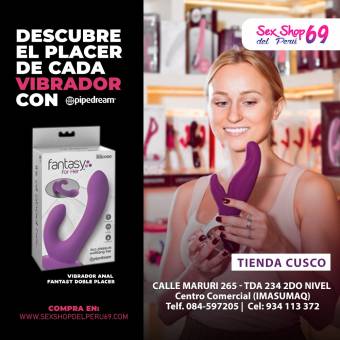 Vibrador Doble Penetración Silky Texture Sex Shop del Perú