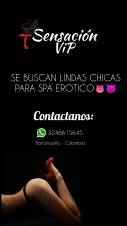 SENSACIONVIP ESTA EN BUSCA DE NENAS LINDAS QUE QUIERAN SER PARTE DE ESTE MARAVILLOSO SPA EROTICOO ESCRIBENOS PONTE EN CONTACTO CON NOSOTROS.........
