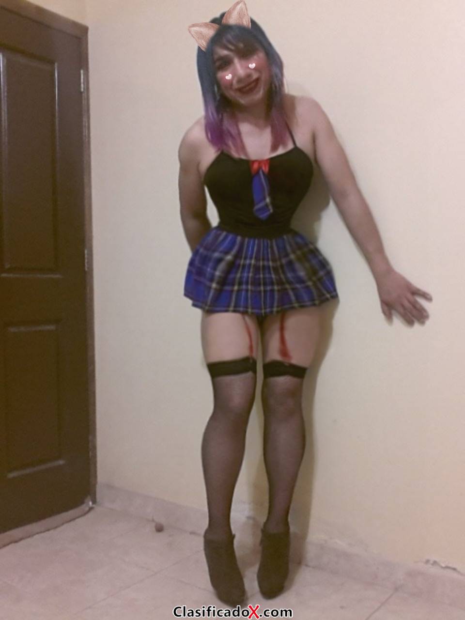 Nena trany lista para ti papi, para que me empines y eduques este hermoso culo