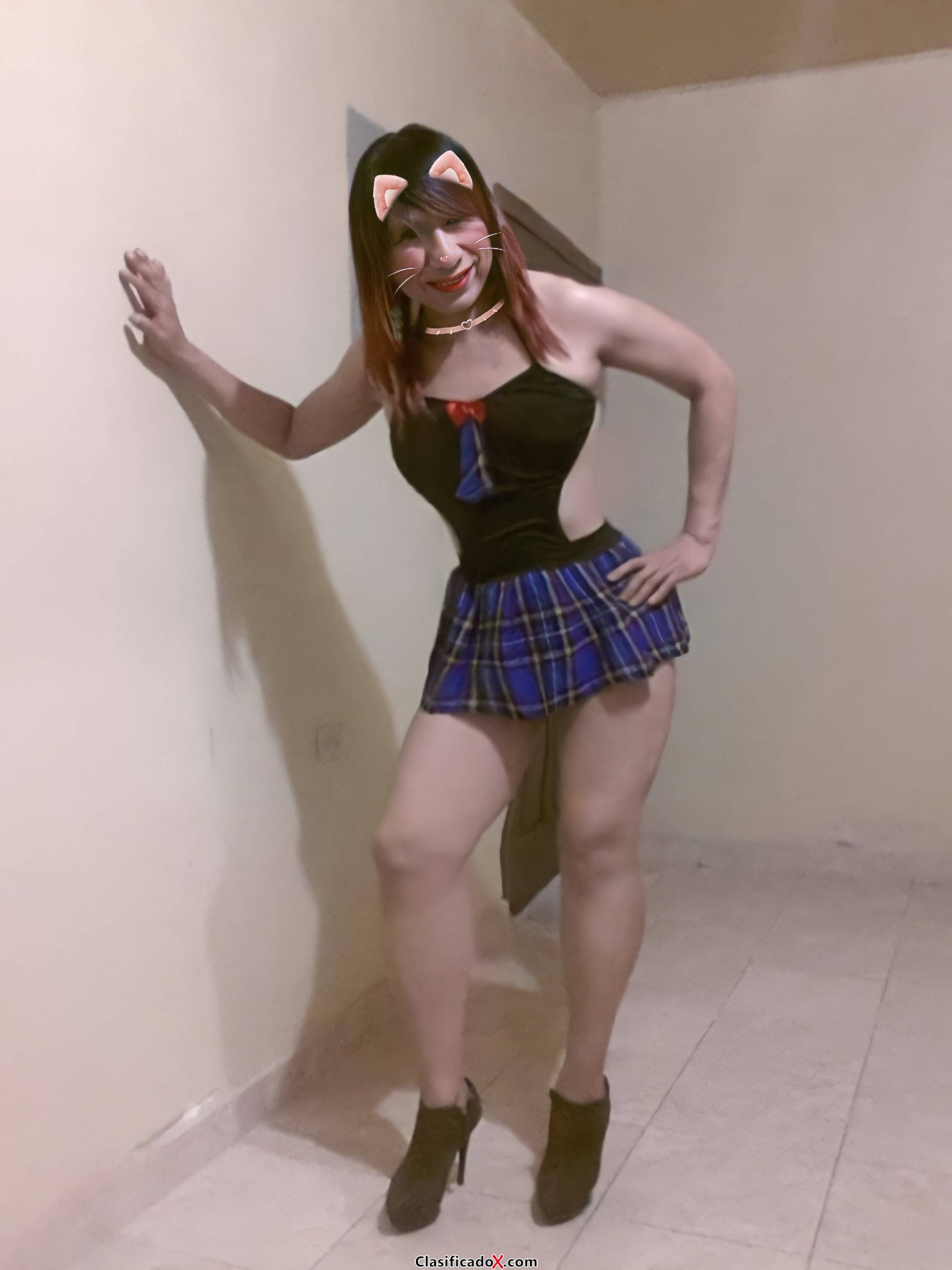 Ven y hazme tuya papi, soy una linda trany, lista para que me pongas con el culo parado y me lo rompas mi amor