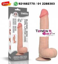 9.0” SLIDING SKIN DUAL LAYER DONG CONSOLADOR REALISTA
