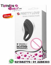PRETTY LOVE-ANILLO DE SILICONA PARA PENE RECARGABLE USB, PUENTE PIEDRA
