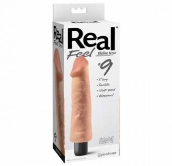 Disfruta del  “Real Feel in. Dildo”  de una piel súper suave y realista con esta vibra increíblemente realista.