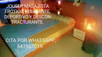 TÚ MASAJISTA ERÓTICO, RELAJANTE, DEPORTIVO Y DESCONTRACTURANTE